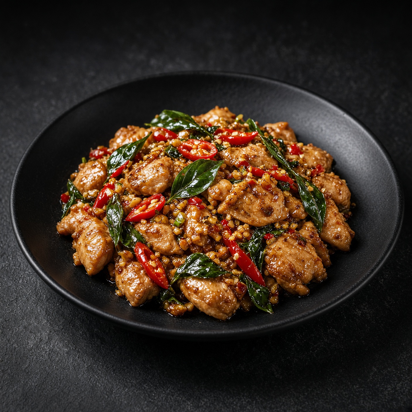 Chilli basil chicken